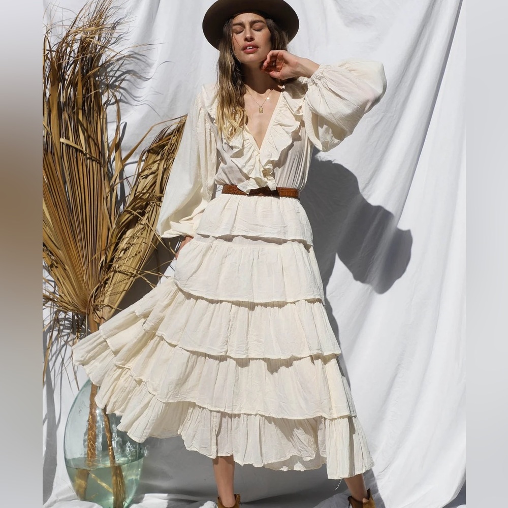 NWT Jen’s pirate booty Moon Maxi Dress - Jibarita Natural